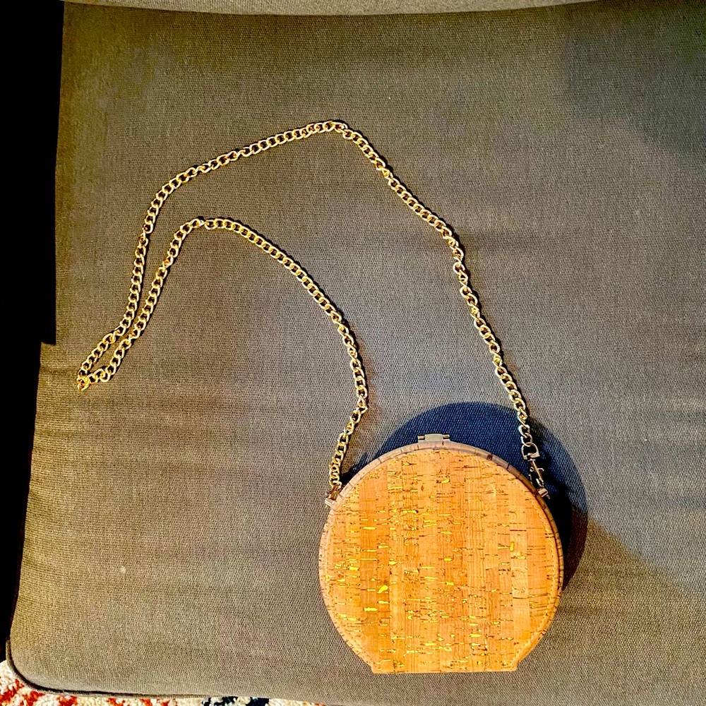 Cross-body cork special occasion purse